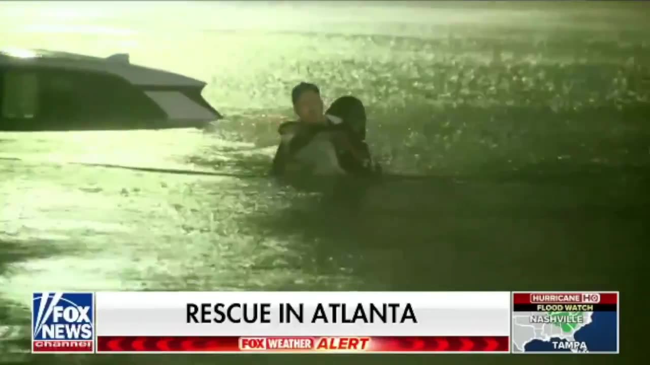 Meteorologist in Atlanta Stops Broadcast to Save Woman Trapped in Car