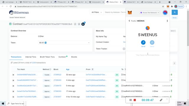 Ep60: Testing the PPSwap Website 4 - Check swap fees
