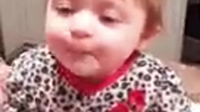 Funny Baby Videos eating fruits