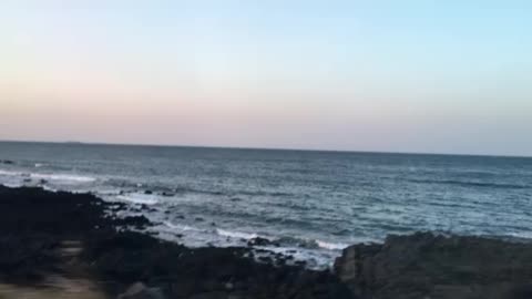 Coastal road in Jeju Island