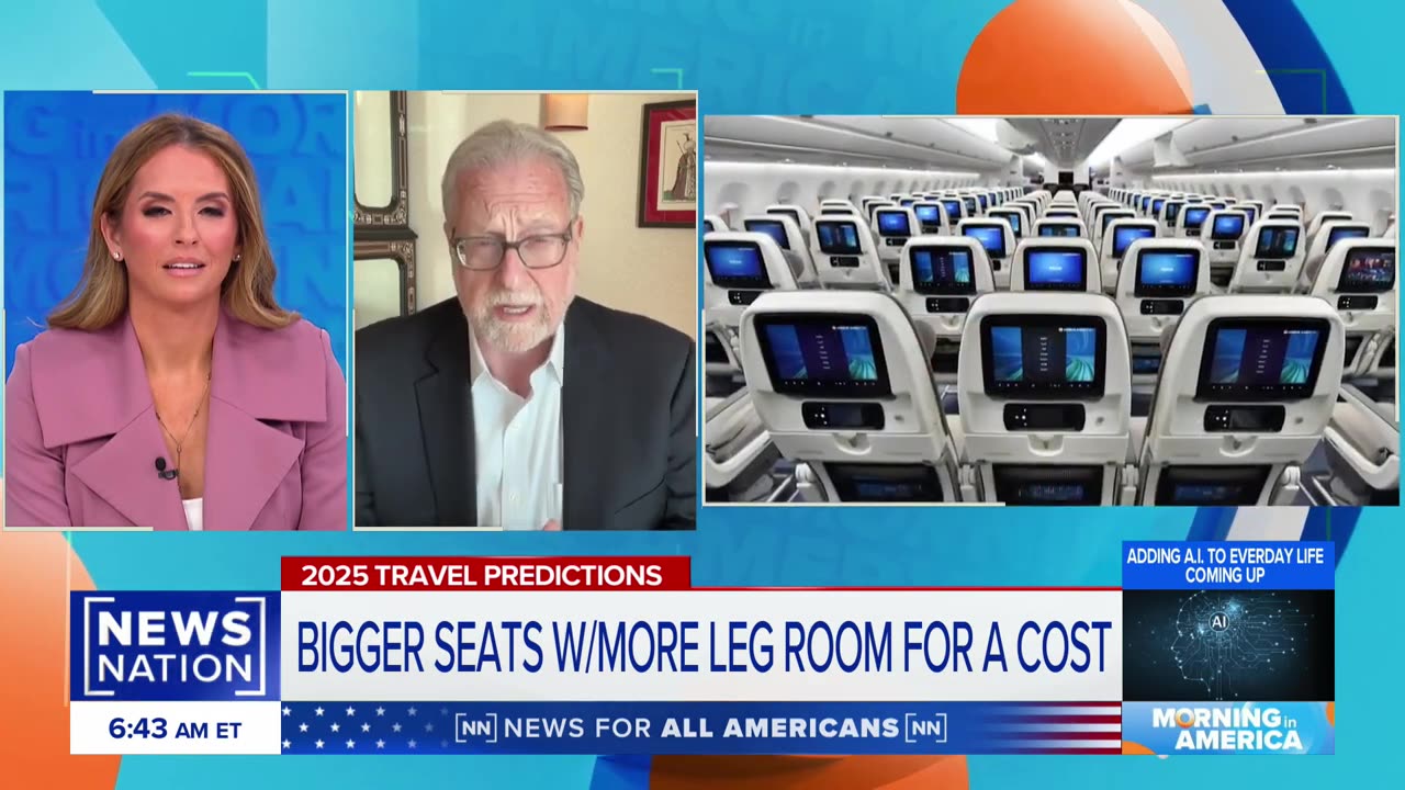 Airlines plan to upgrade seating for a cost: Travel expert on 2025 predictions | Morning in America