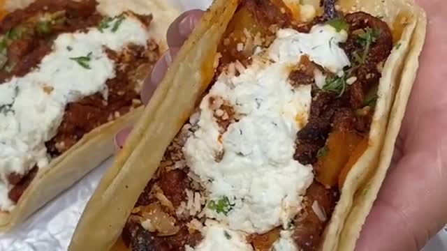 AL PASTOR TACOS from Taqueria Tlaxcalli in the BRONX, NYC! Happy