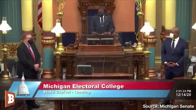 Michigan Electoral College Sings "Black National Anthem"