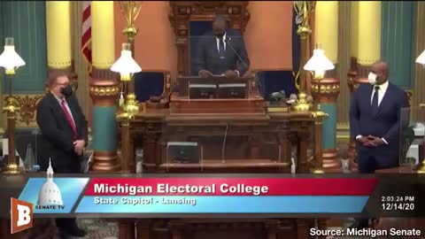 Michigan Electoral College Sings "Black National Anthem"