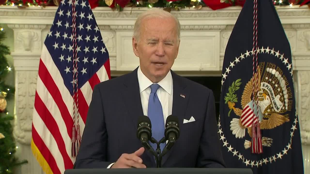 Biden Says You Can Safely Celebrate Christmas As Long As You're Vaccinated