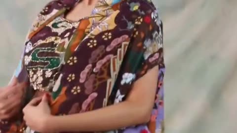 Multi Colour Chinon Embroidered And Print Work Readymade Lehenga Choli For Women