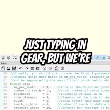 OpenScad: Gear Library