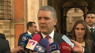 Iván Duque visita el senado italiano