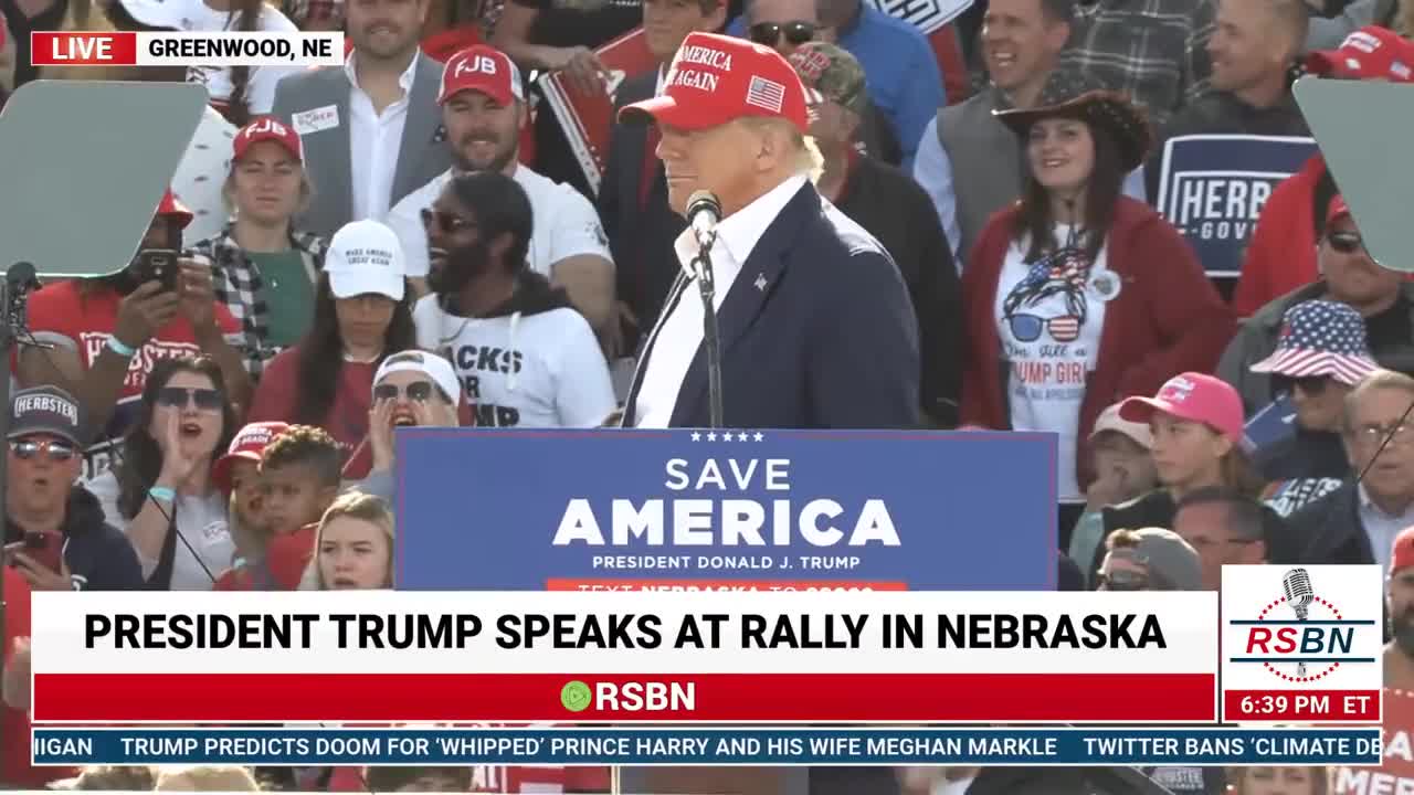 WATCH: Trump Broadcasts Biden’s Latest Gaffe on Big Rally Screen