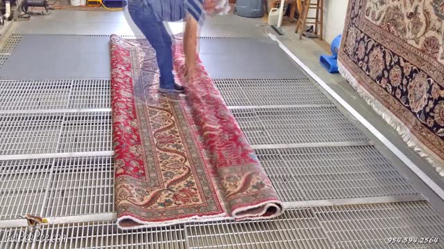 The PetPeePee company | cleaning a wool-silk Oriental rug Mr. Anderson Texas