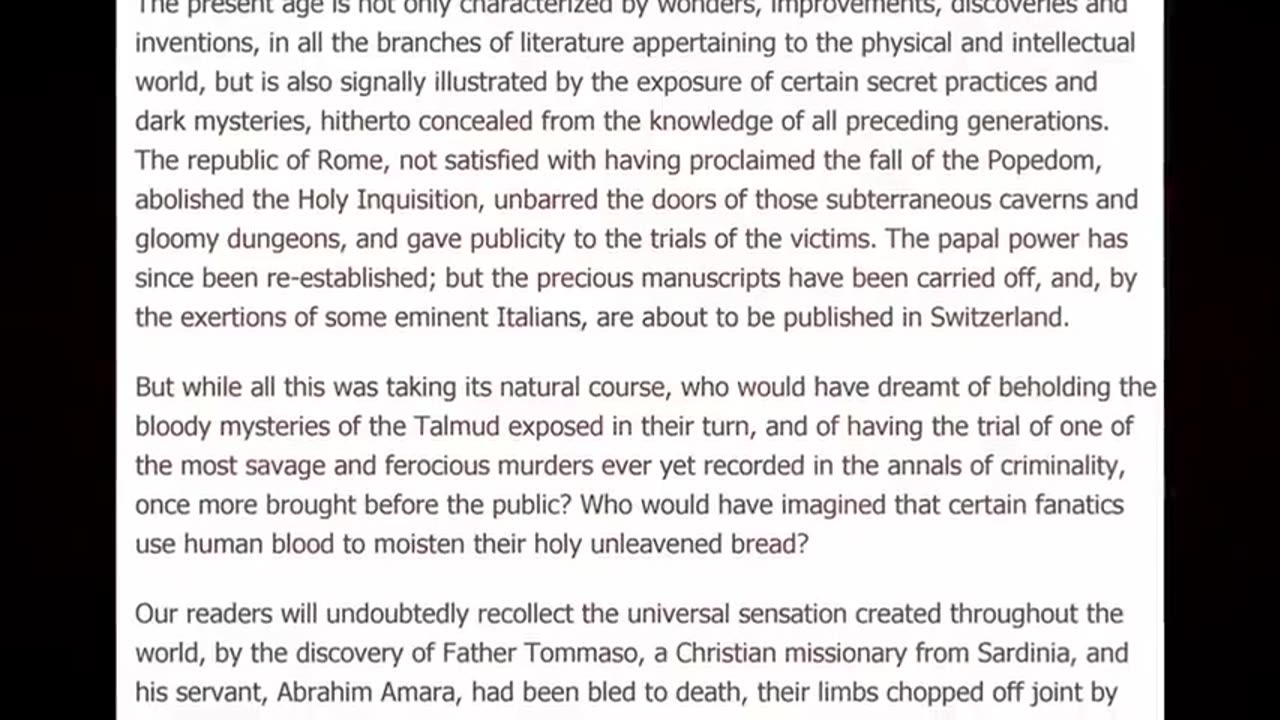A HISTORY OF ZIONIST RITUAL BLOOD SACRIFICES