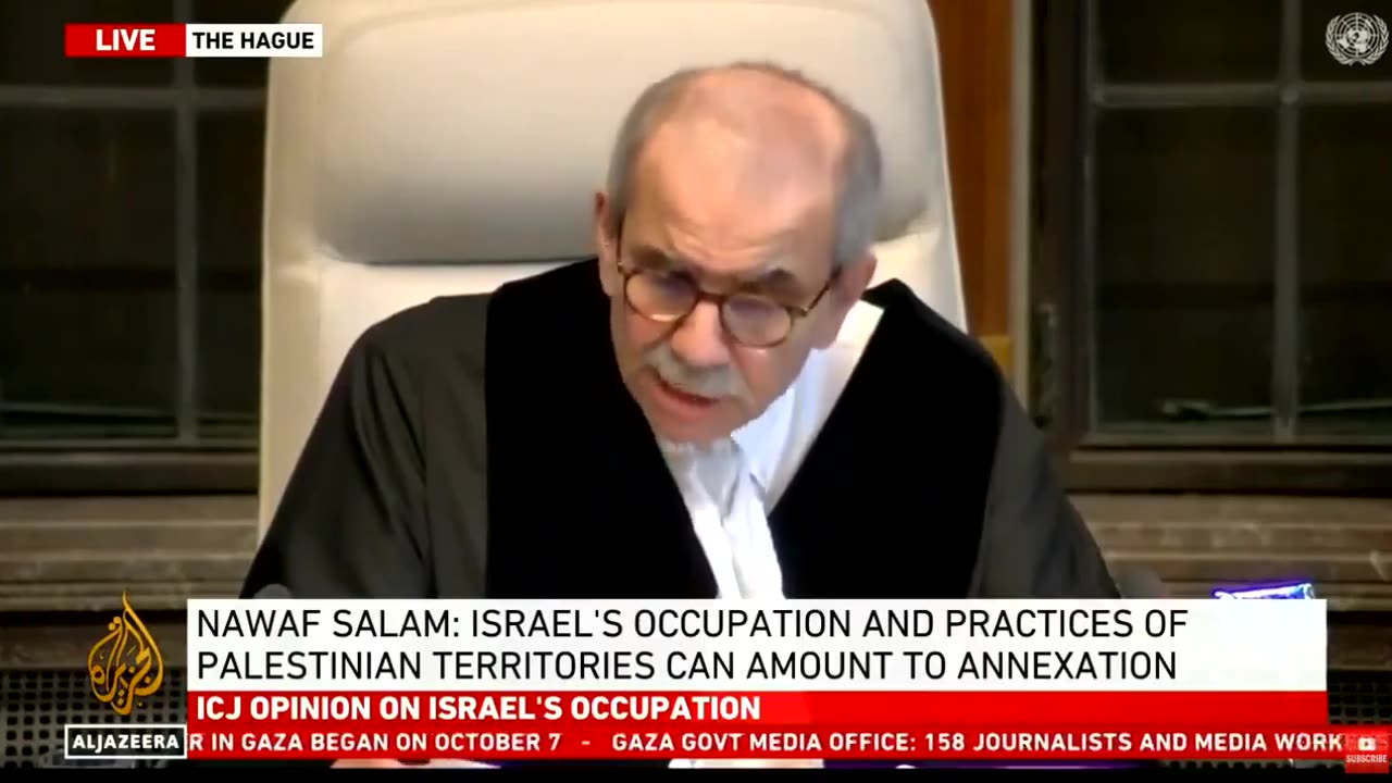 The International Court of Justice labels Israel's practices in Palestinian as APARTHEID