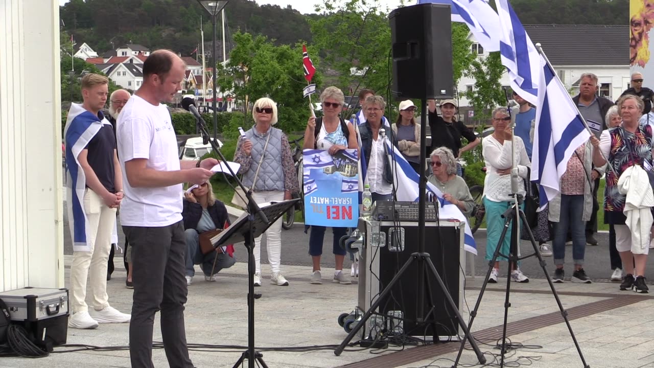 Støttemarkering for Israel 25 mai 2024