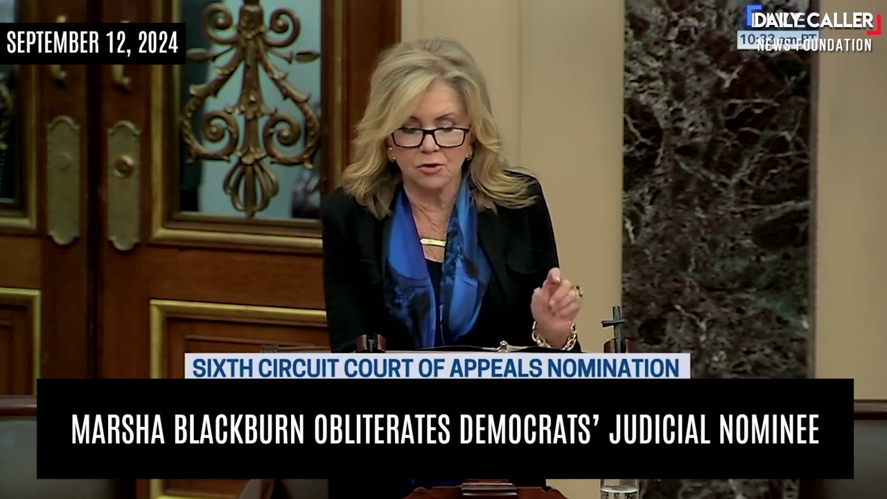 Marsha Blackburn OBLITERATES Democrats' Judicial Nominee