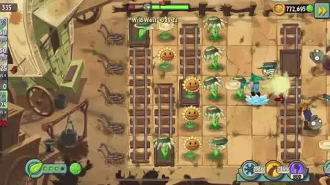 Plants vs Zombies 2 Wild West - Day 22