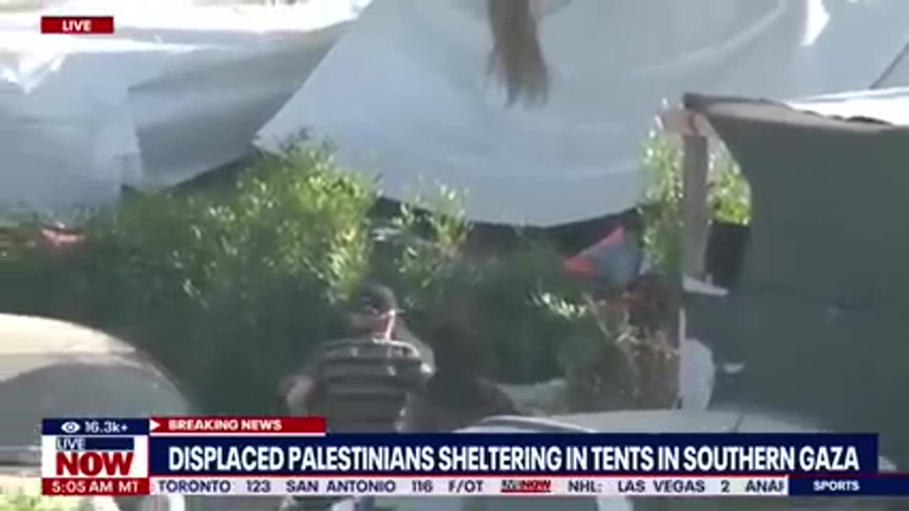 Israel-Hamas war: Displaced Palestinians shelter in tents across Gaza