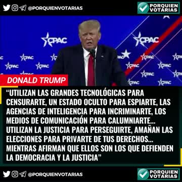 TRUMP HABLA SOBRE EL PLAN GLOBALISTA