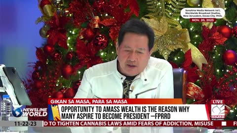 Opportunity to amass wealth is the reason why many aspire to become president –FPRRD