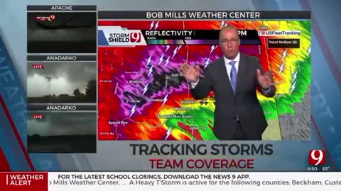 Explosive Storms have hit Over Oklahoma Producing Hail And Multiple Tornado Warnings!