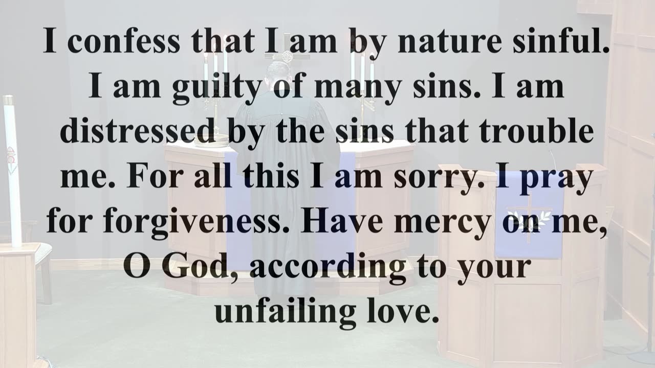 Worship From Mt. Olive Ev. Lutheran Church