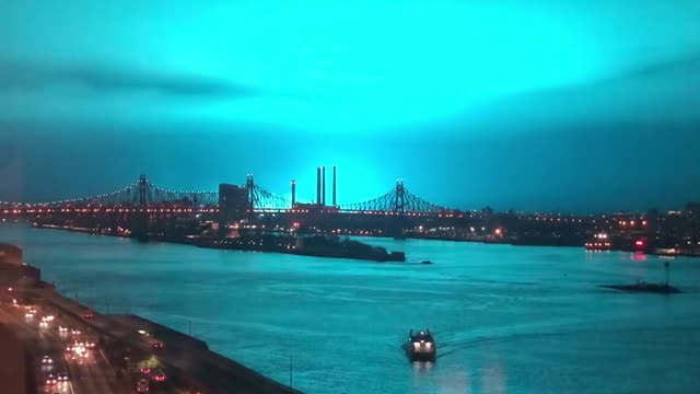 New York Transformer Explosion Turns Night Sky Blue