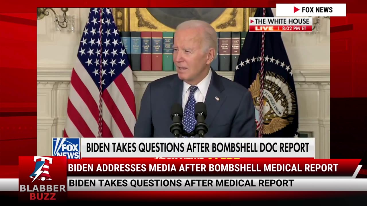 Biden Addresses Media After Bombshell Medical Report