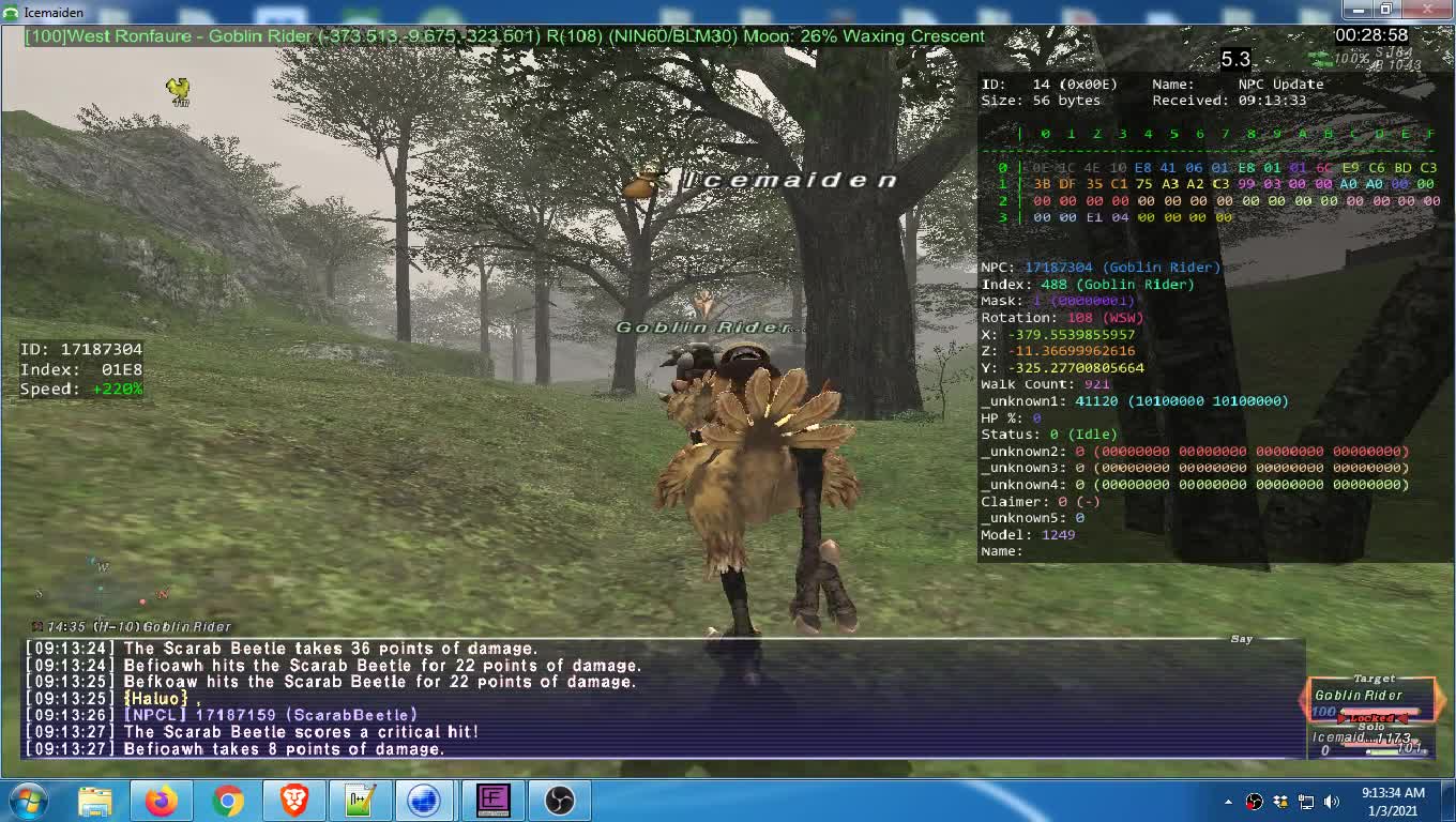 W Ronfaure - NPC[Goblin Rider] Misc Pathing