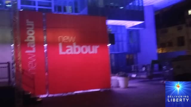 "New Labour" stage built outside QE2 Centre