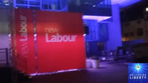 "New Labour" stage built outside QE2 Centre