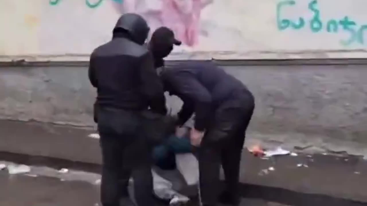 The Russian world in Tbilisi this morning.