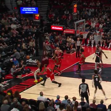 NBA - After the block, Ayo hits a clutch 3 to put the Bulls up 6! Chicago holds on to win 104-96. #1