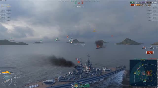 A swift vanguard of battleships