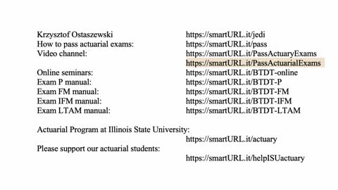 Exam FM exercise for March 2, 2022