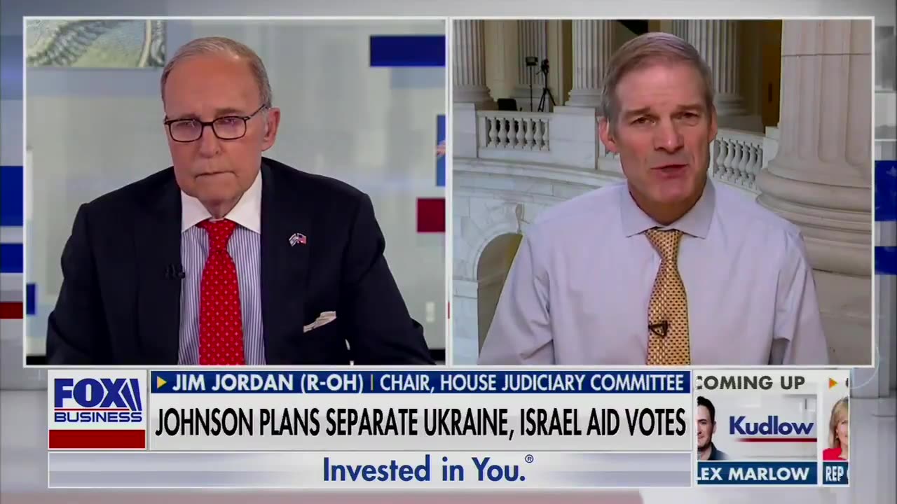 Jim Jordan supports funding Israel but not Ukraine: