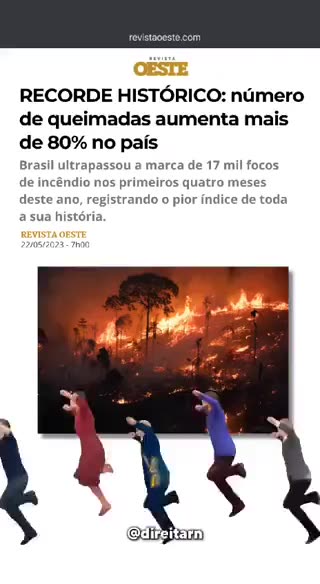 Enquanto a Amazônia vira carvão o ladrão brinca de governo.