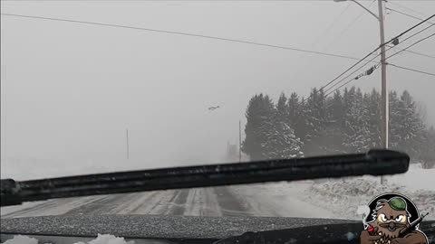 Driving in severe weather - snow storm