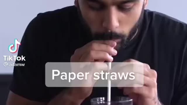 The struggle of paper straws