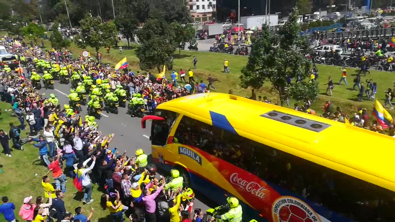 Así se vive la fiesta de bienvenida para la Selección Colombia