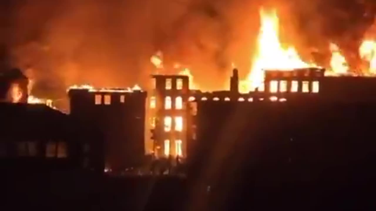 Massive Fire Engulfs Former Virginia Intermont College Campus