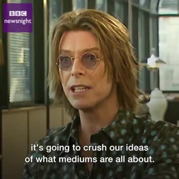 David Bowie regarding the internet. April 6th, 1999