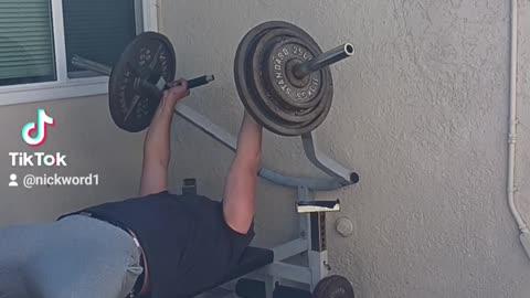 250Lb Bench Press! 7 Reps.