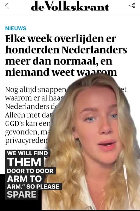 Eva Vlaardingerbroek: Hundreds of excess deaths per week and "nobody knows why"