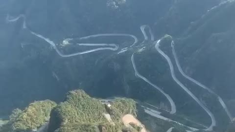 Scenery on Tianmen Mountain in China