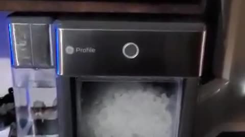 Check out the ice while my DJ revolves it! GE Opal rocks!