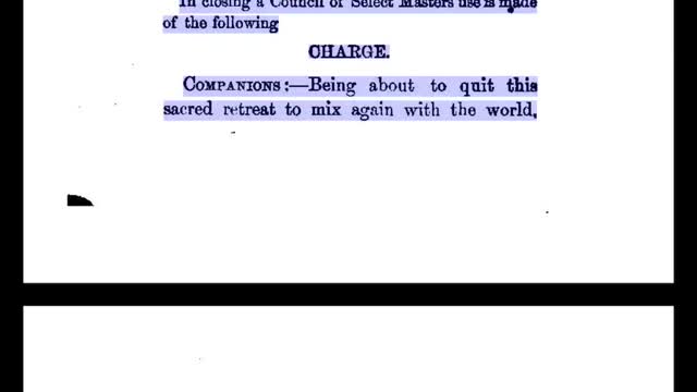 Part 2/4: Cryptic Masonry A Manual of The Council - A G Mackey - 1897