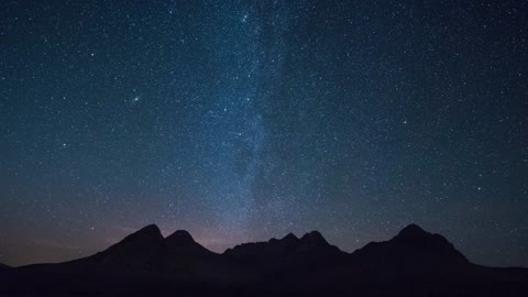 Milky way seen at night