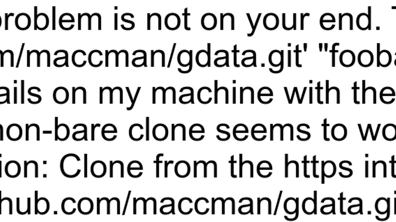 bundle install leads to git clone error Not sure what this response means