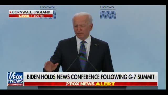 WOW! Joe Biden Goes Off Script -- Starts Mumbling Nonsense in G7 Speech