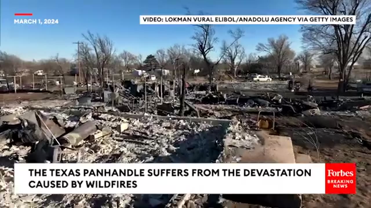 Drone Footage Reveals Shocking Devastation To Texas Panhandle Due To Wildfires