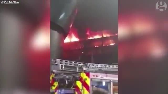 Liverpool car park blaze destroys hundreds of vehicles on New Year's Eve